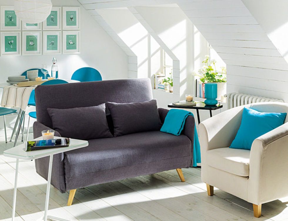 Sofa Cama Sillon Para Casa Convertible En Cama Visitas Diseño Elegante  Comodo