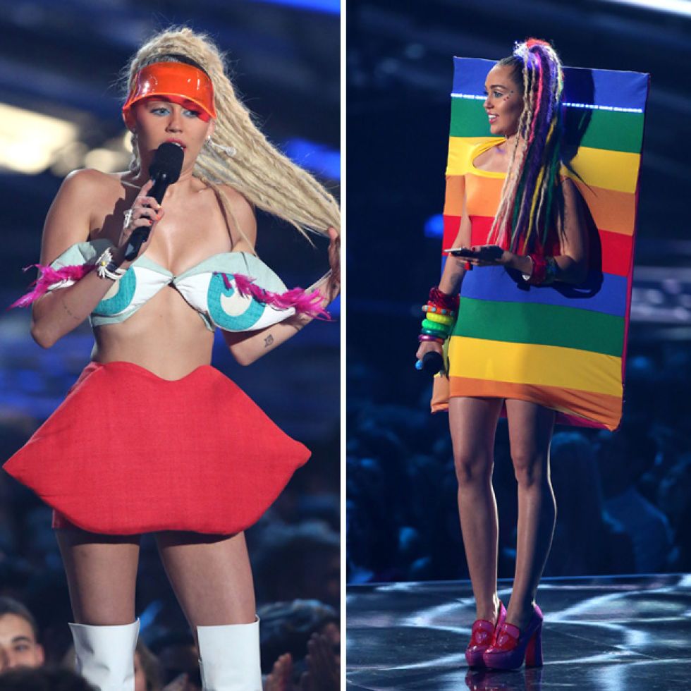 Miley Cyrus luce diseños de Agatha Ruiz de la Prada en los premios MTV  Video Music Awards