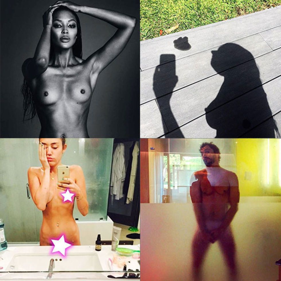 Naomi Campbell y otros desnudos famosos censurados en Instagram