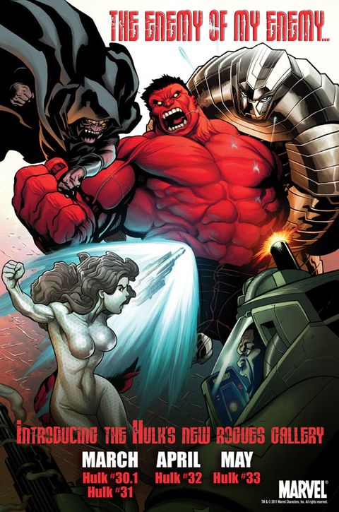 Marvel unveils Red Hulk rogues