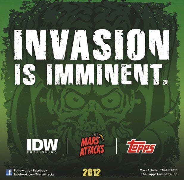 'Mars Attacks' comics coming from IDW