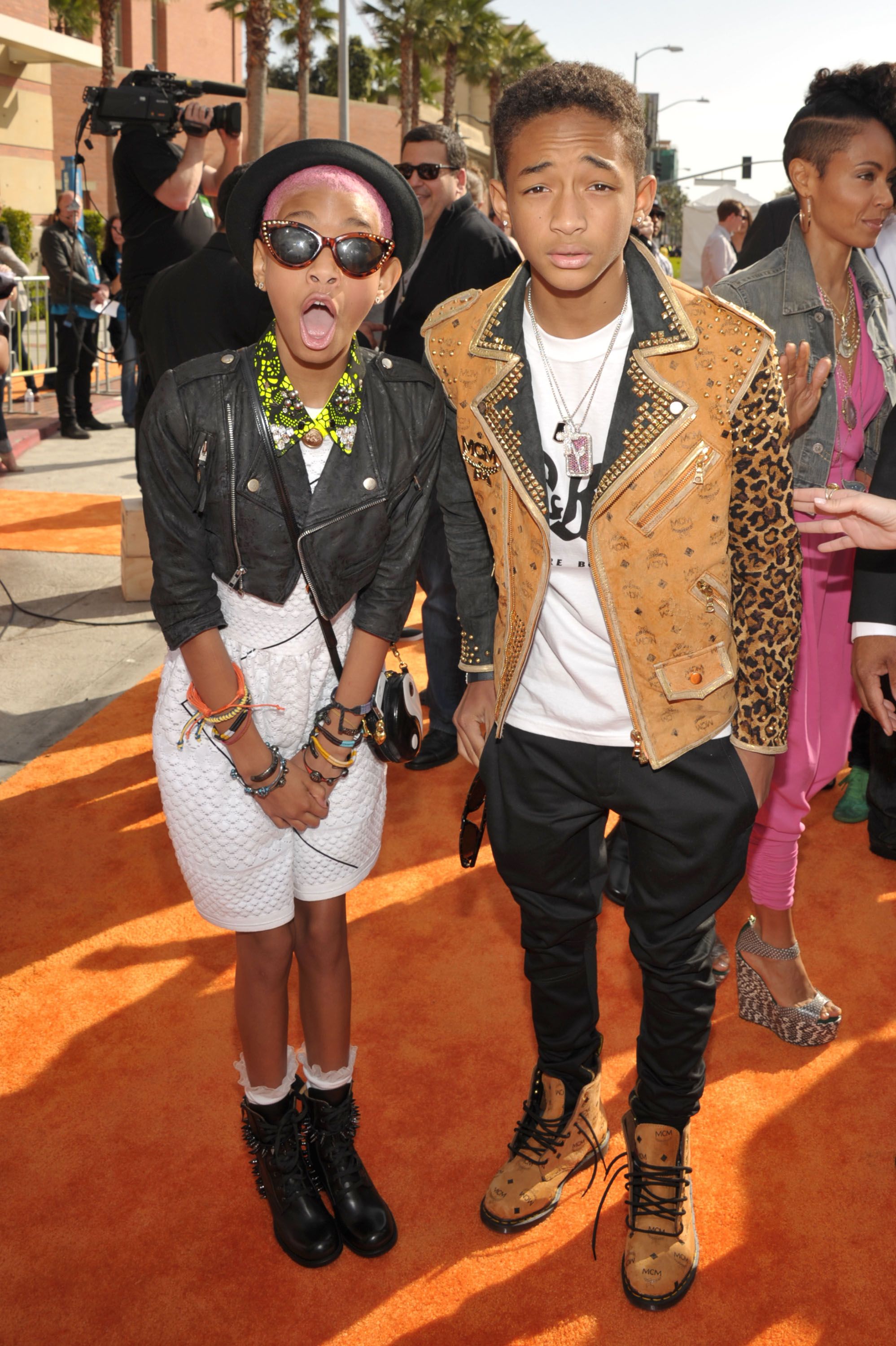 Jaden Smith and Willow Smith 2012 Kids Choice Awards held at Galen