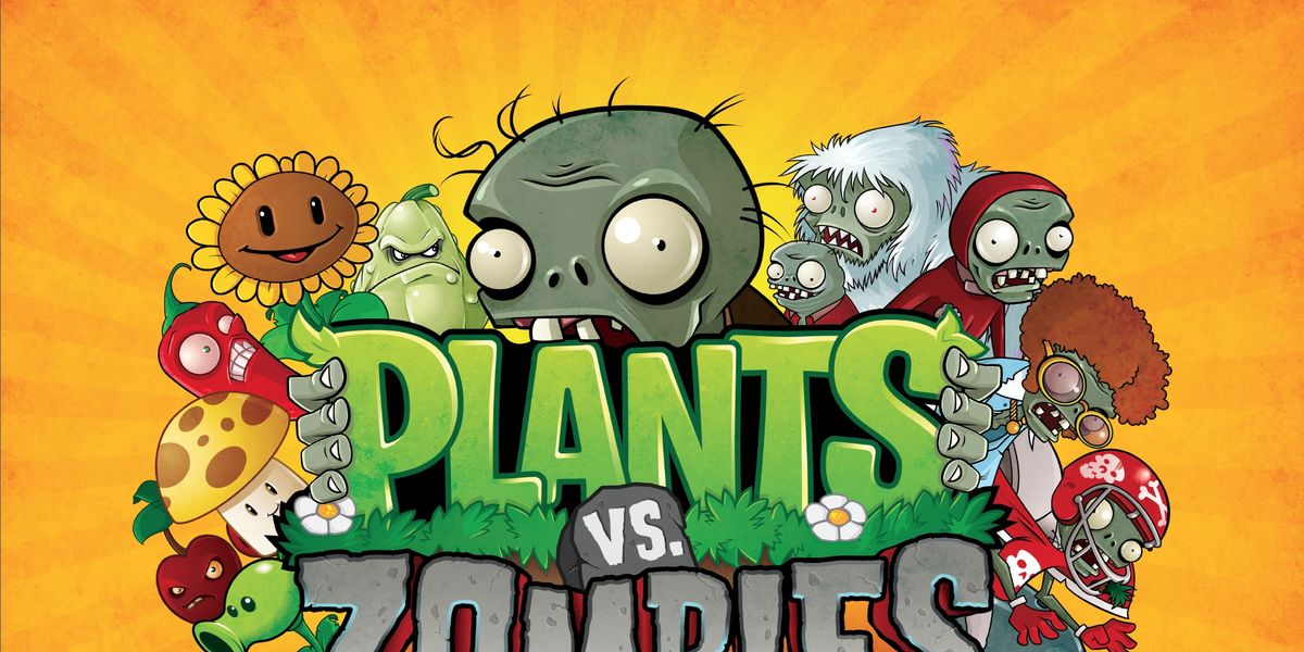 Фон растения против зомби