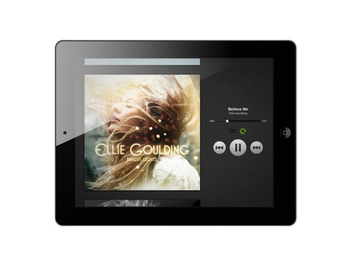 Spotify ipad interface Spotify ipad interface