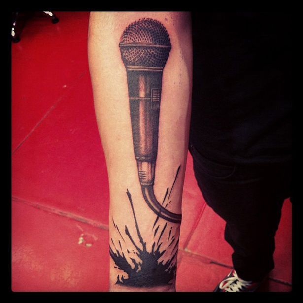 Old School Microphone Tattoo Design  Music tattoos Microphone tattoo  Music tattoo designs