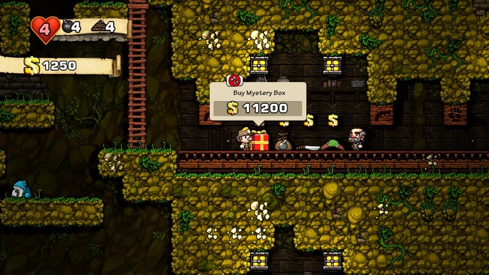 Die (2), Spelunky Wiki