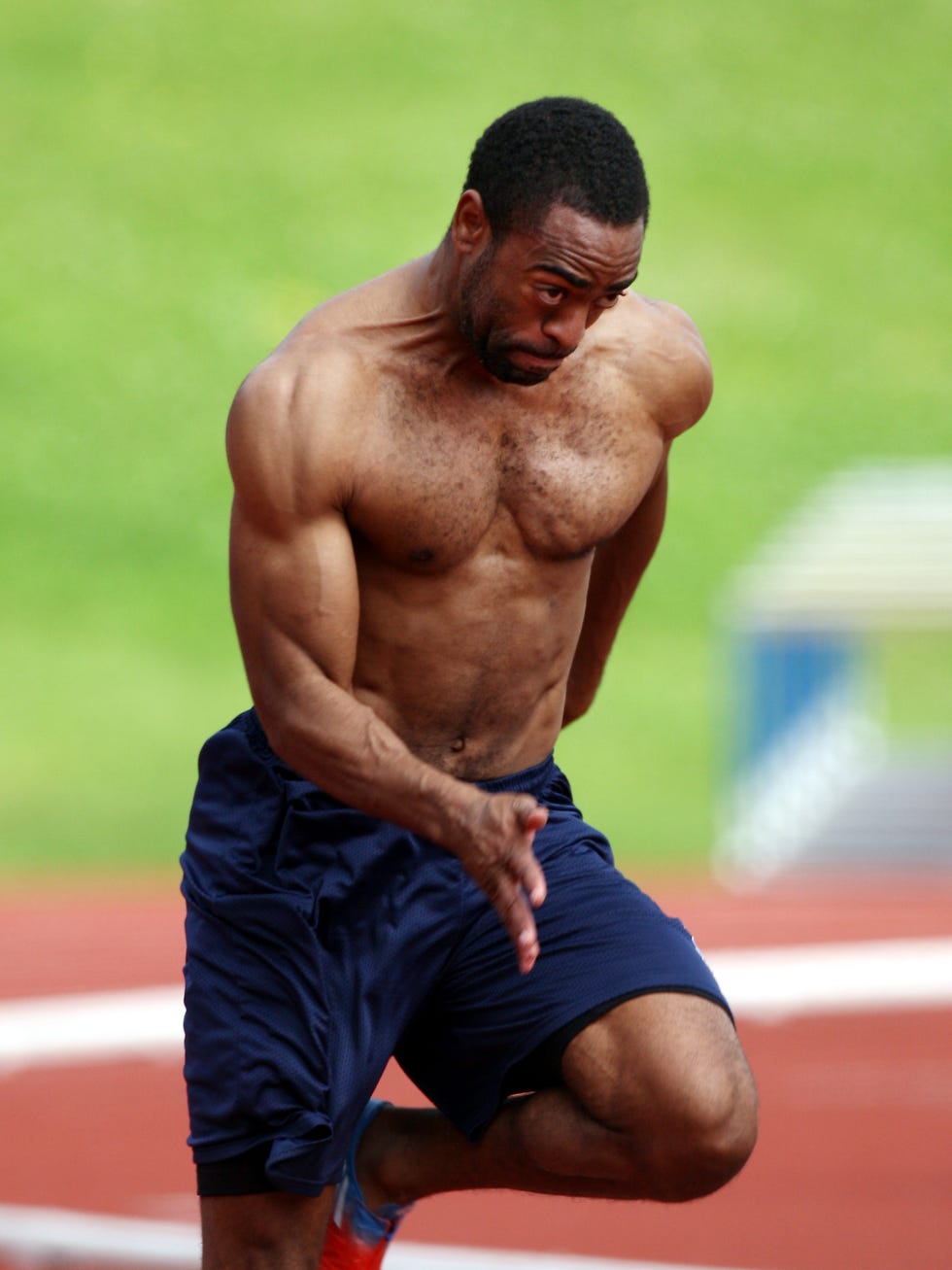 Tyson Gay Spy: US sprinter warms up