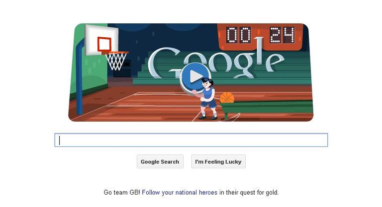 Google Doodle: Playable basketball