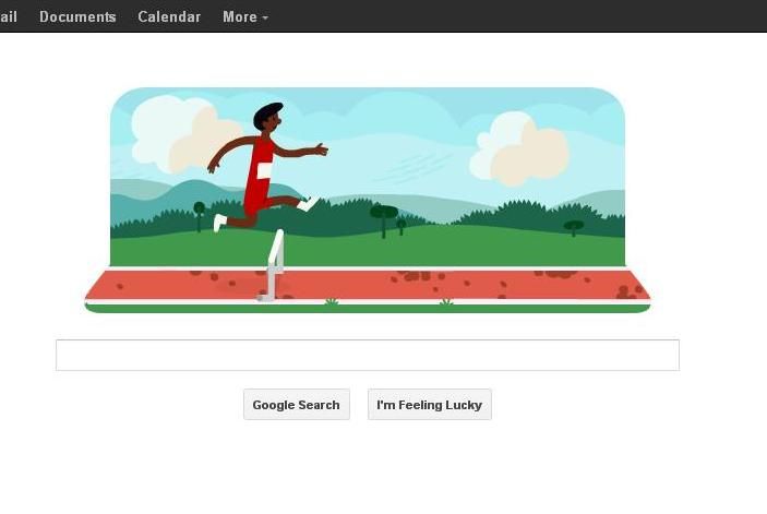 London 2012 hurdles celebrated with Google doodle game, Google doodle🤭 ...