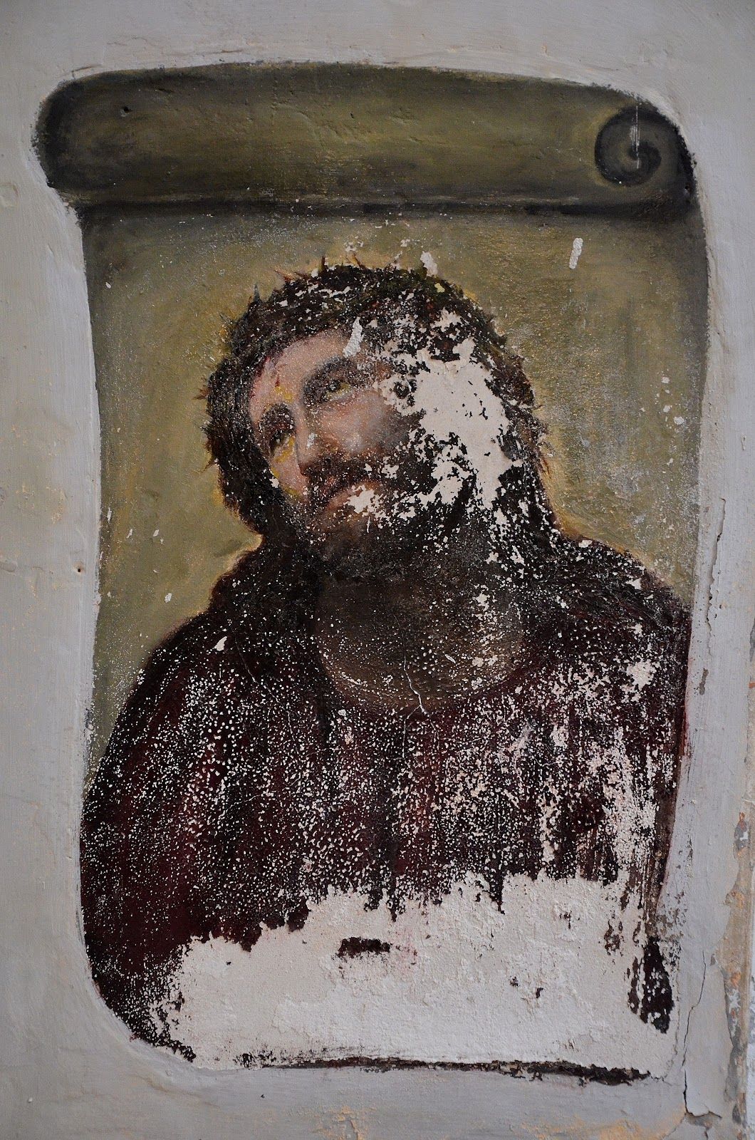 fresco painting ruined