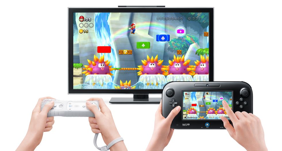  Wii U 8GB Basic Set Console + New Super Mario Bros. U