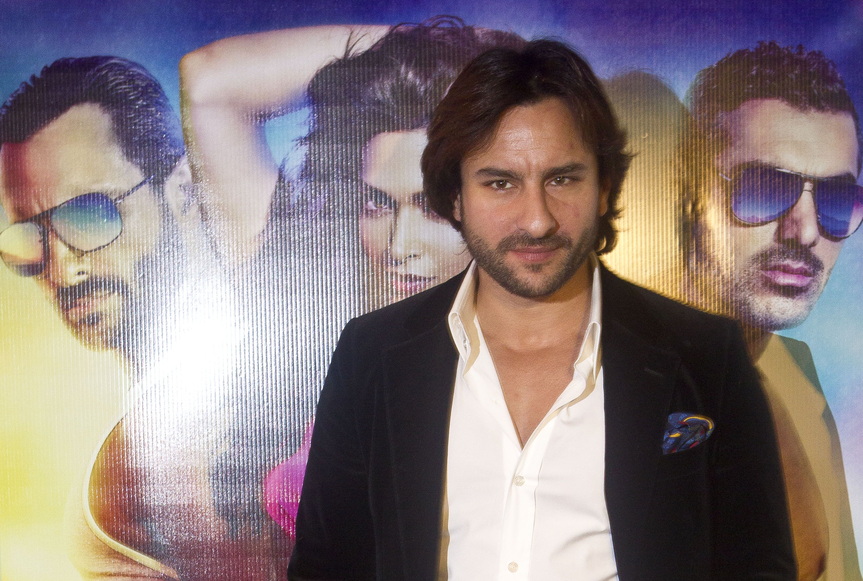 More photos of Saif Ali Khan and the cast of Humshakals promoting movie in  Ahmedabad | Saif Ali Khan Online