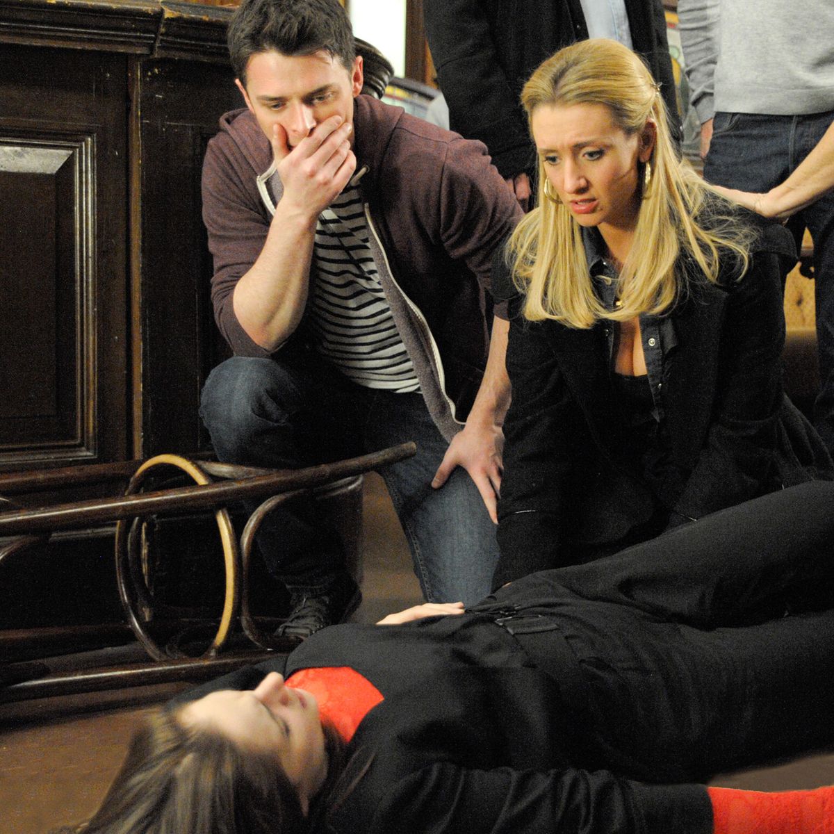 Corrie fall, EastEnders Kat, Oaks fight