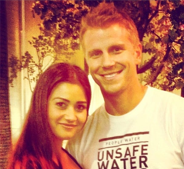 The Bachelor's Sean Lowe defends wife after April Fools' prank ..., image size:607x303