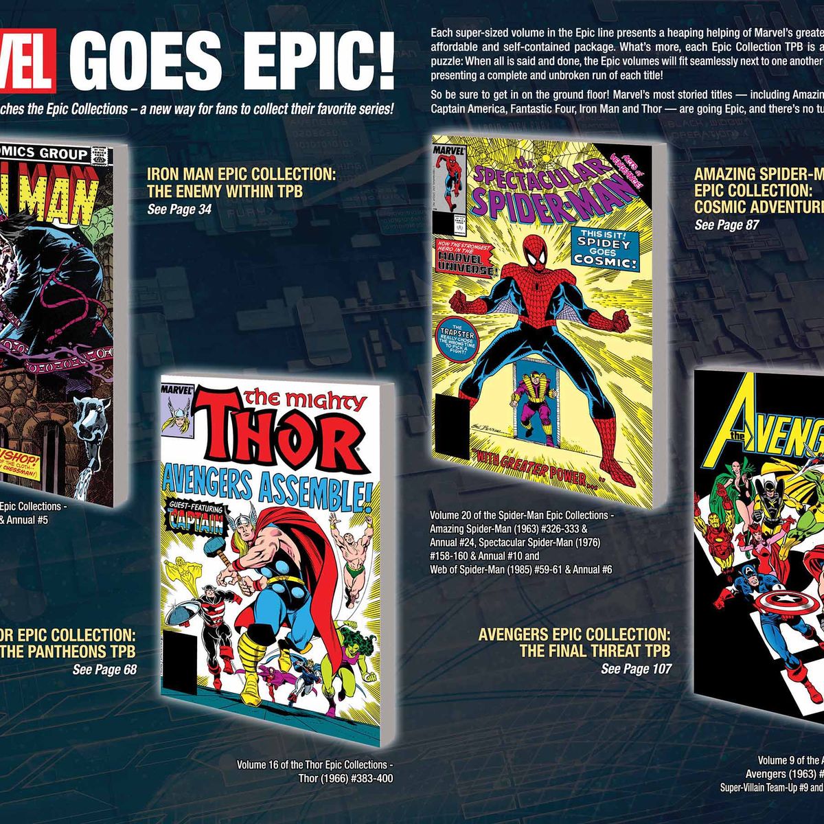 CLASSIC MARVEL EPIC COLLECTION: What's been released, and what's