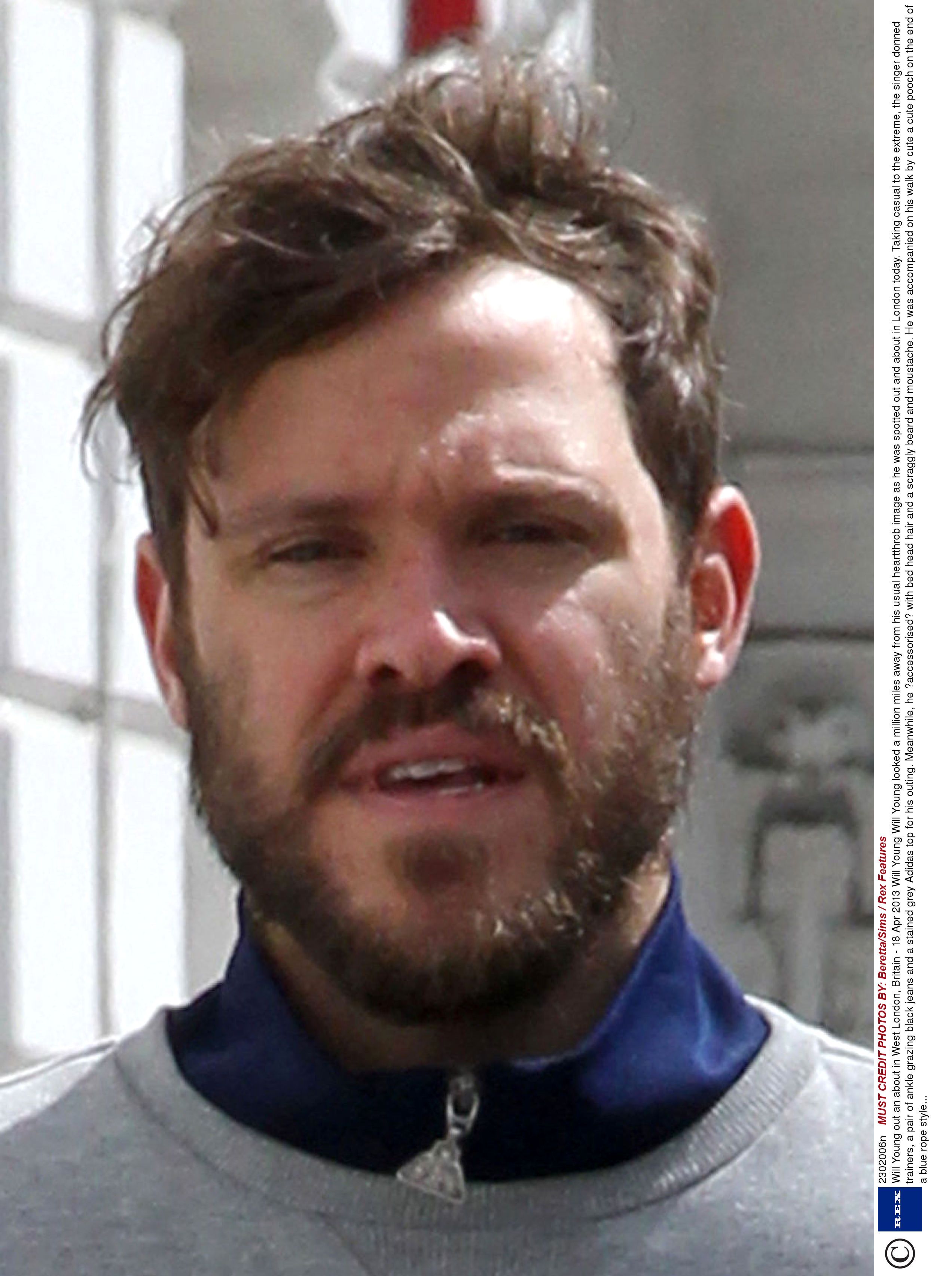 Will Young unveils bushy new beard