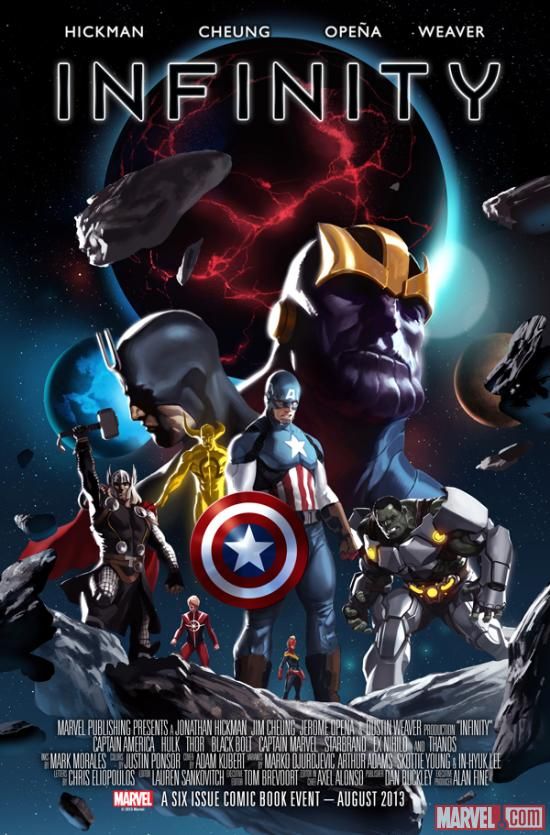 Marvel debuts movie-style Infinity cover