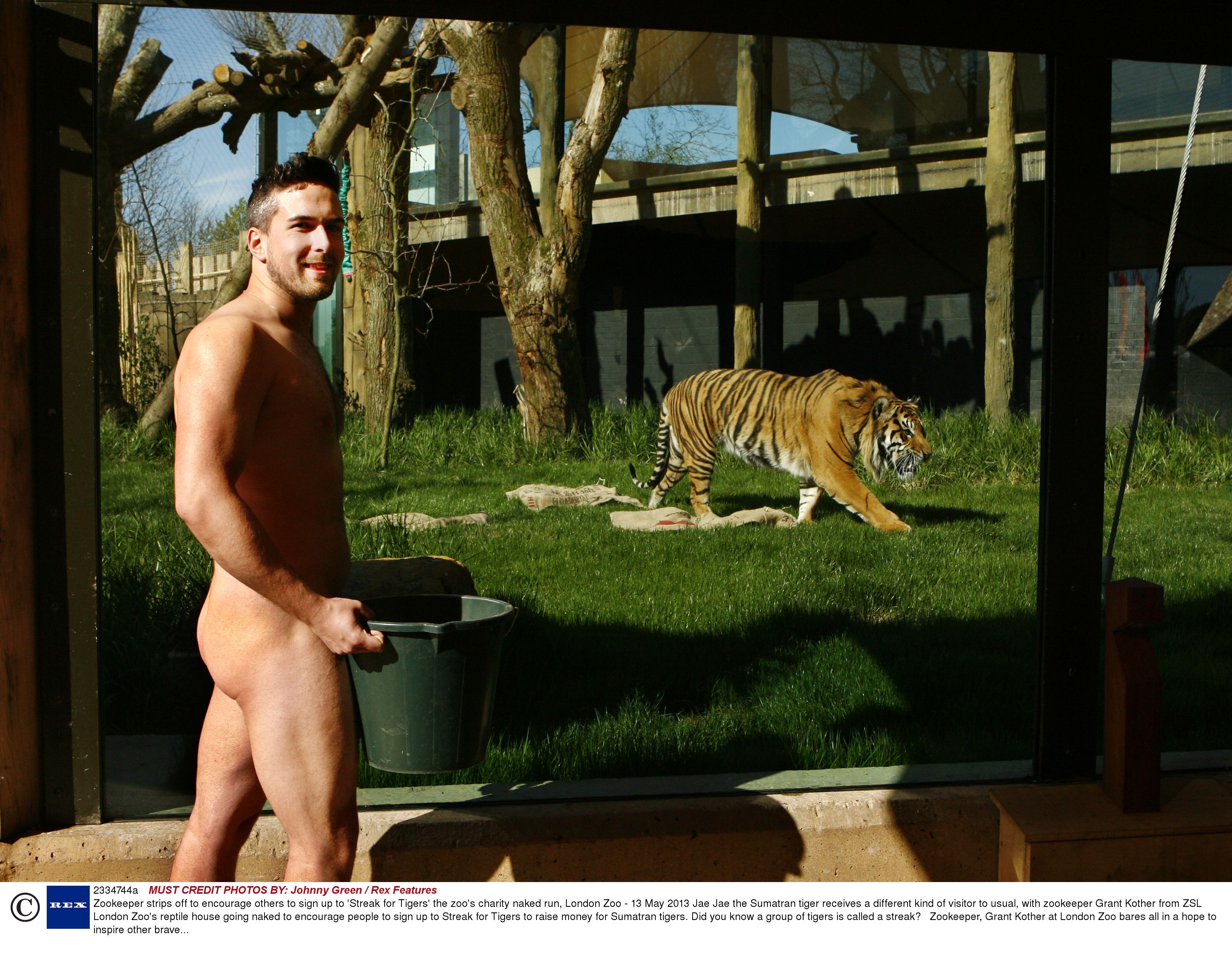 Gay Spy Zookeeper goes naked for charity pic