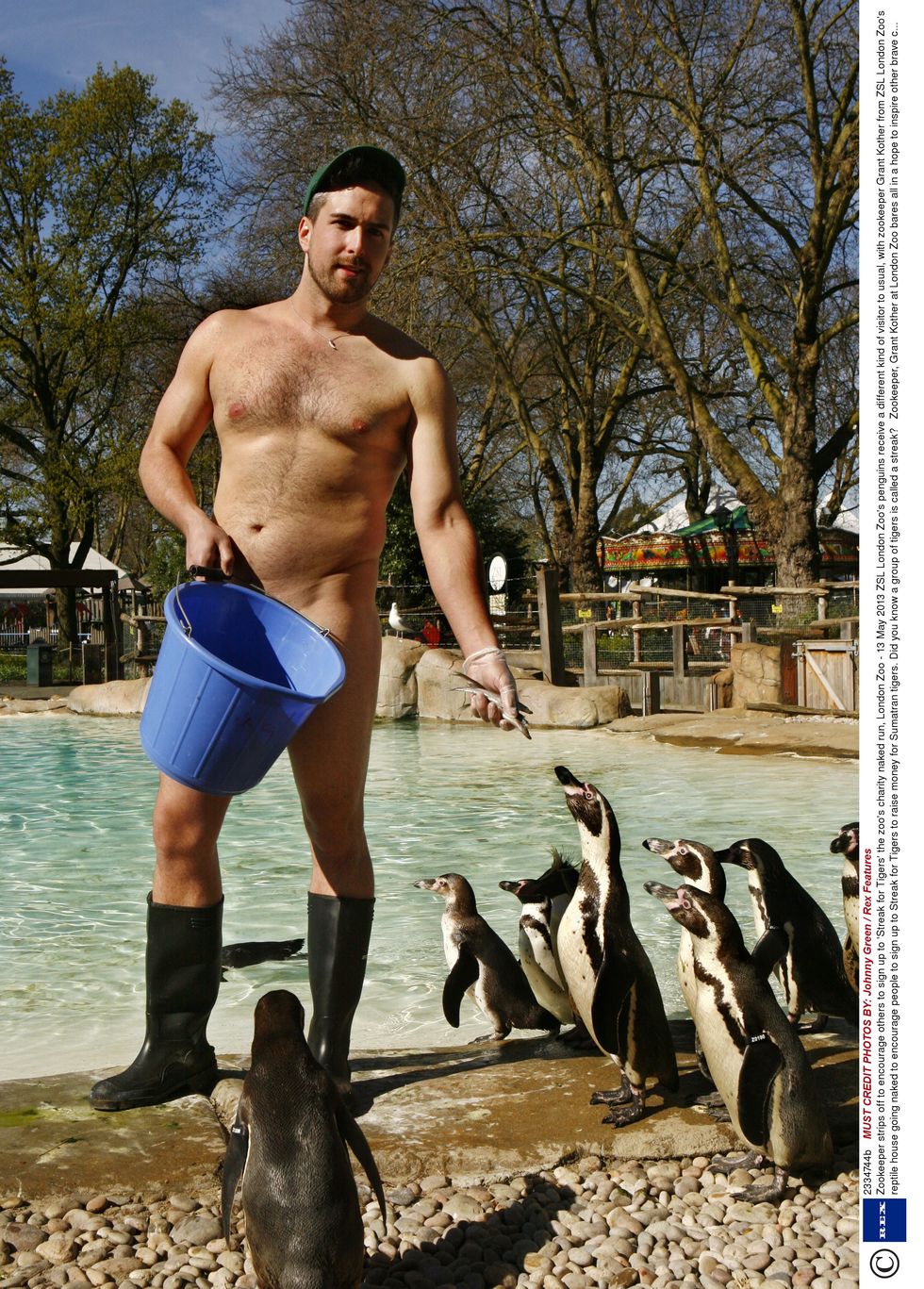 Gay Spy: Zookeeper goes naked for charity