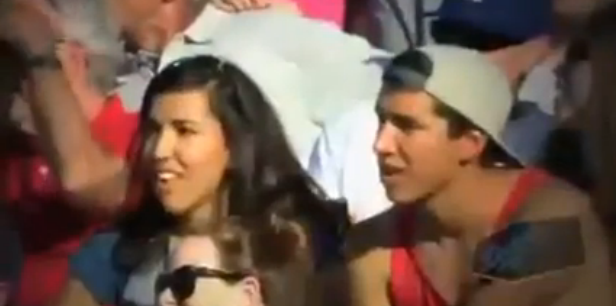 Siblings Awkward Kiss Cam Moment Video