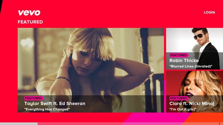 VEVO application released for Windows 8