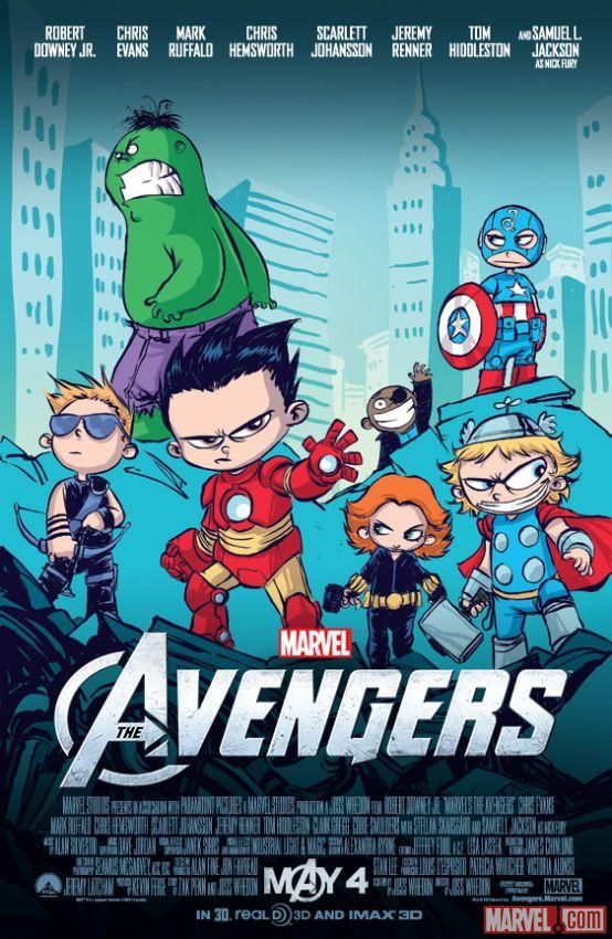 Skottie Young unveils 'Avengers' poster