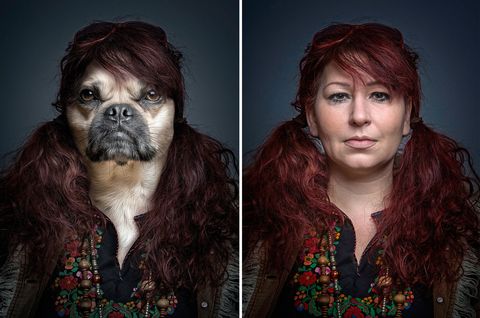 Dogs dressed as their owners - pictures