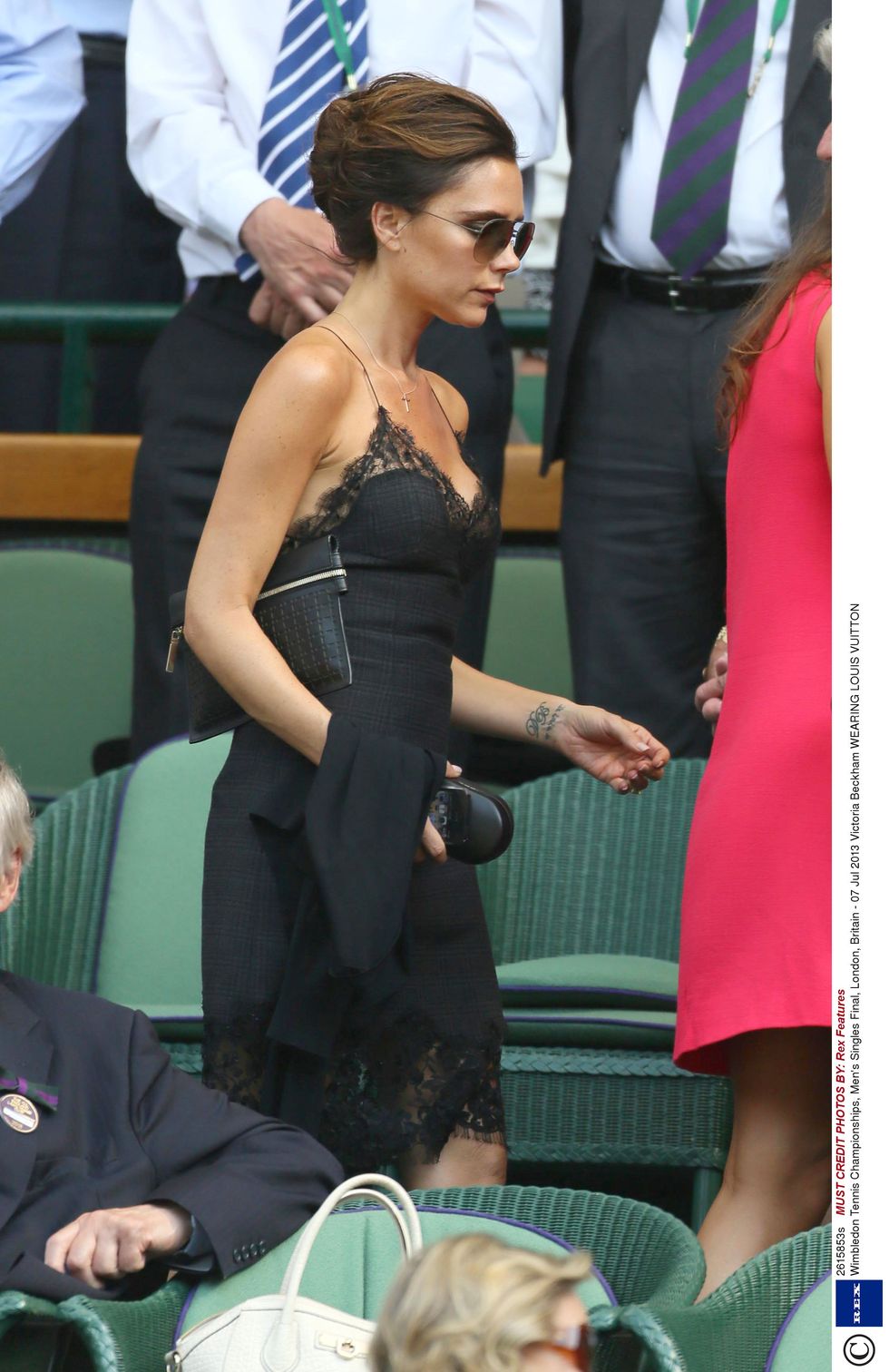 Victoria Beckham In Louis Vuitton - Wimbledon Men's Final - Red Carpet  Fashion Awards