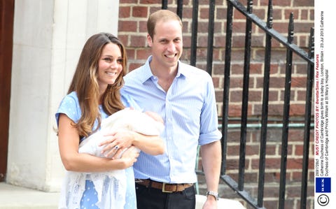 William Kate Leave Hospital With Son