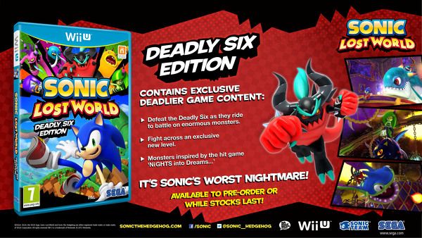 Sonic Lost World: Deadly Six' announced