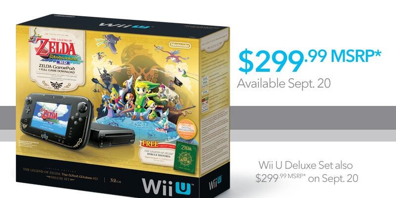 Wii U receives official price cut