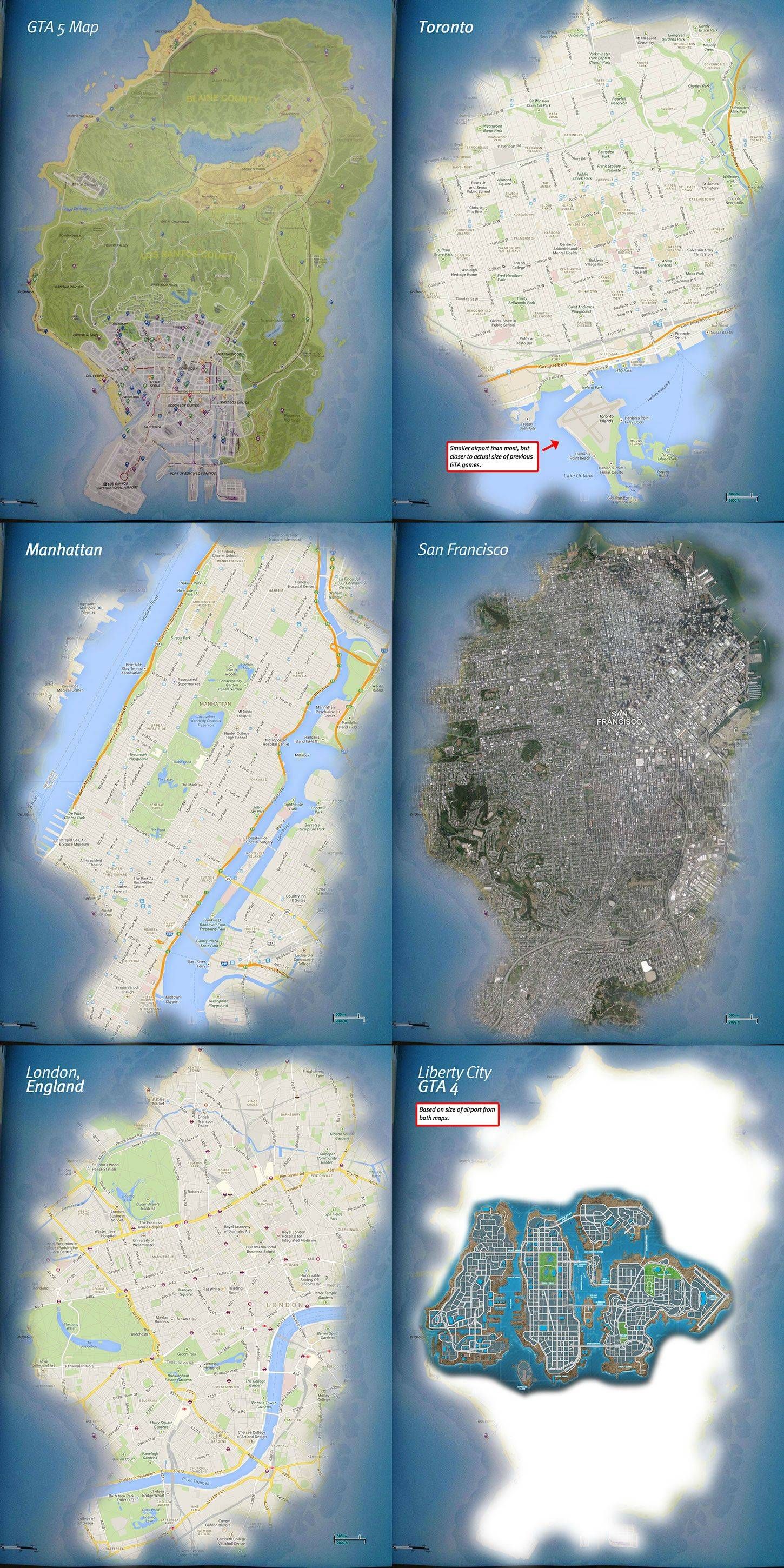 How does the Red Dead Redemption 2 map compare with the GTA V map