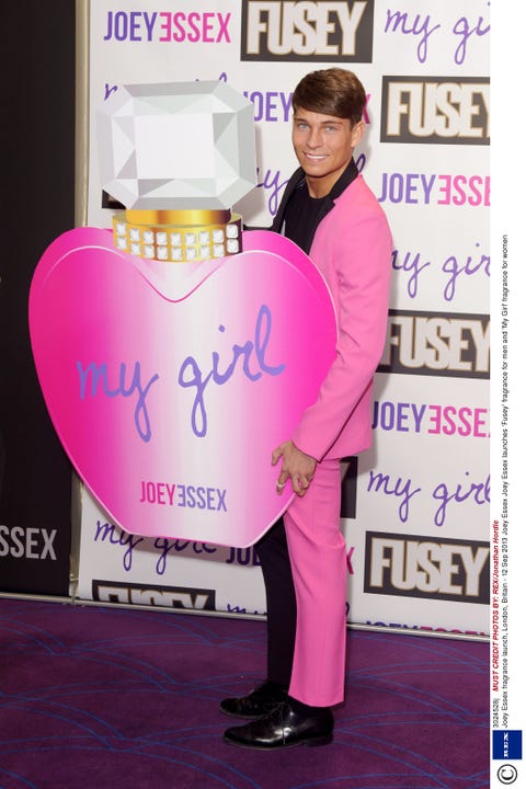 Joey Essex Wears Black And Pink Suit
