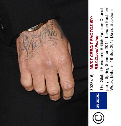 David Beckham Gets A New Tattoo For Harper