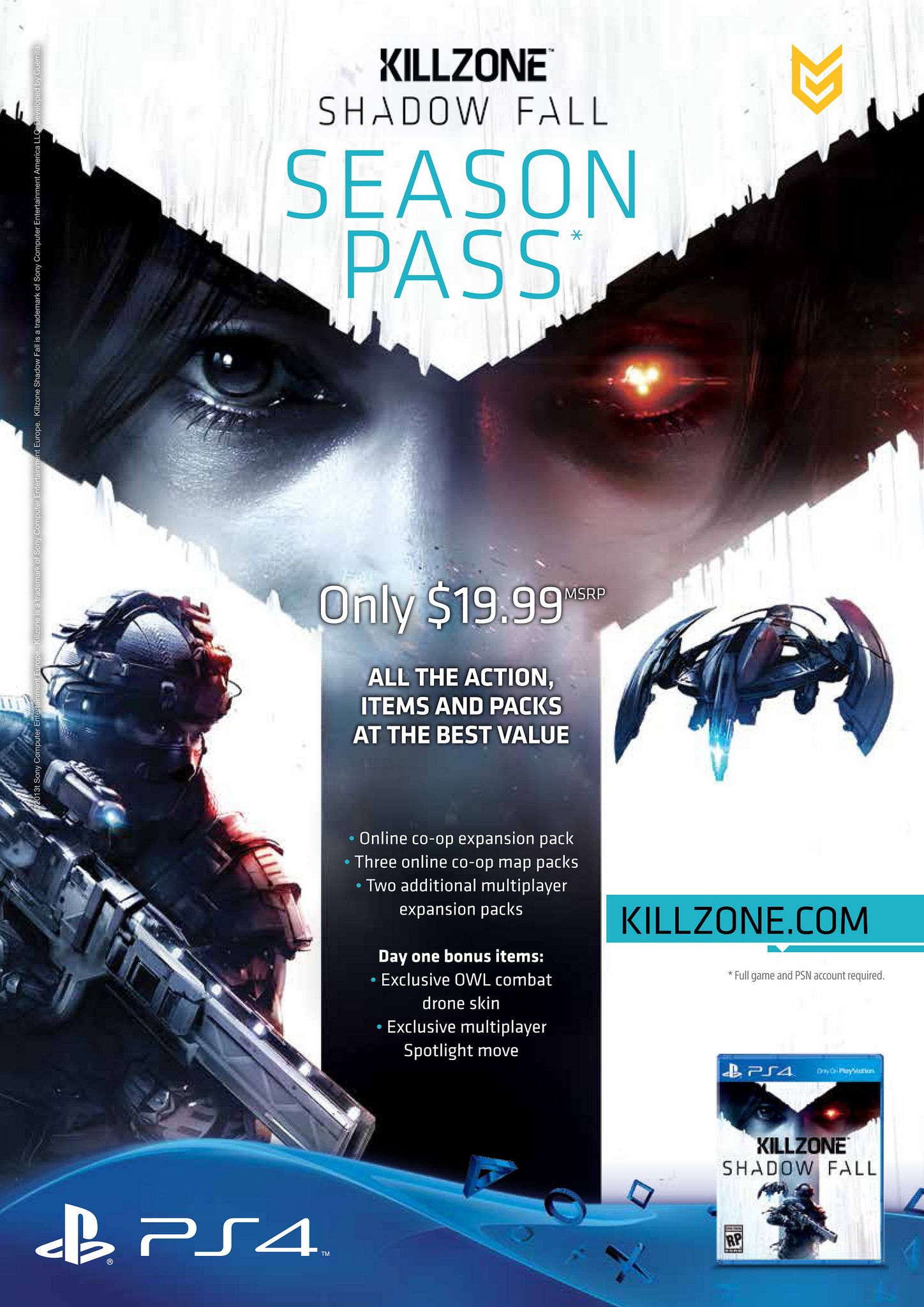 PS4 Game ~ Killzone: Shadow Fall Sony PlayStation 4
