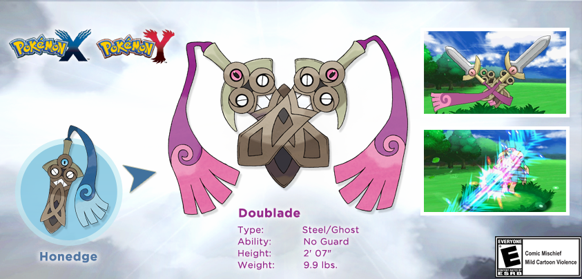 Type Combinations for Pokemon X and Y 