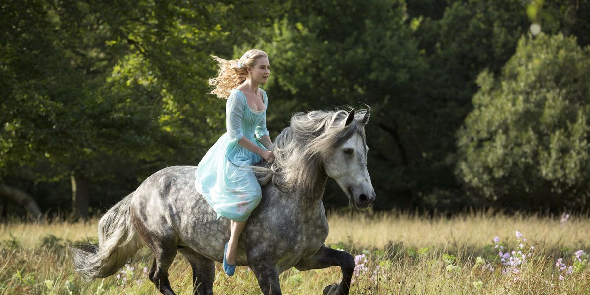 First look at Lily James as Cinderella
