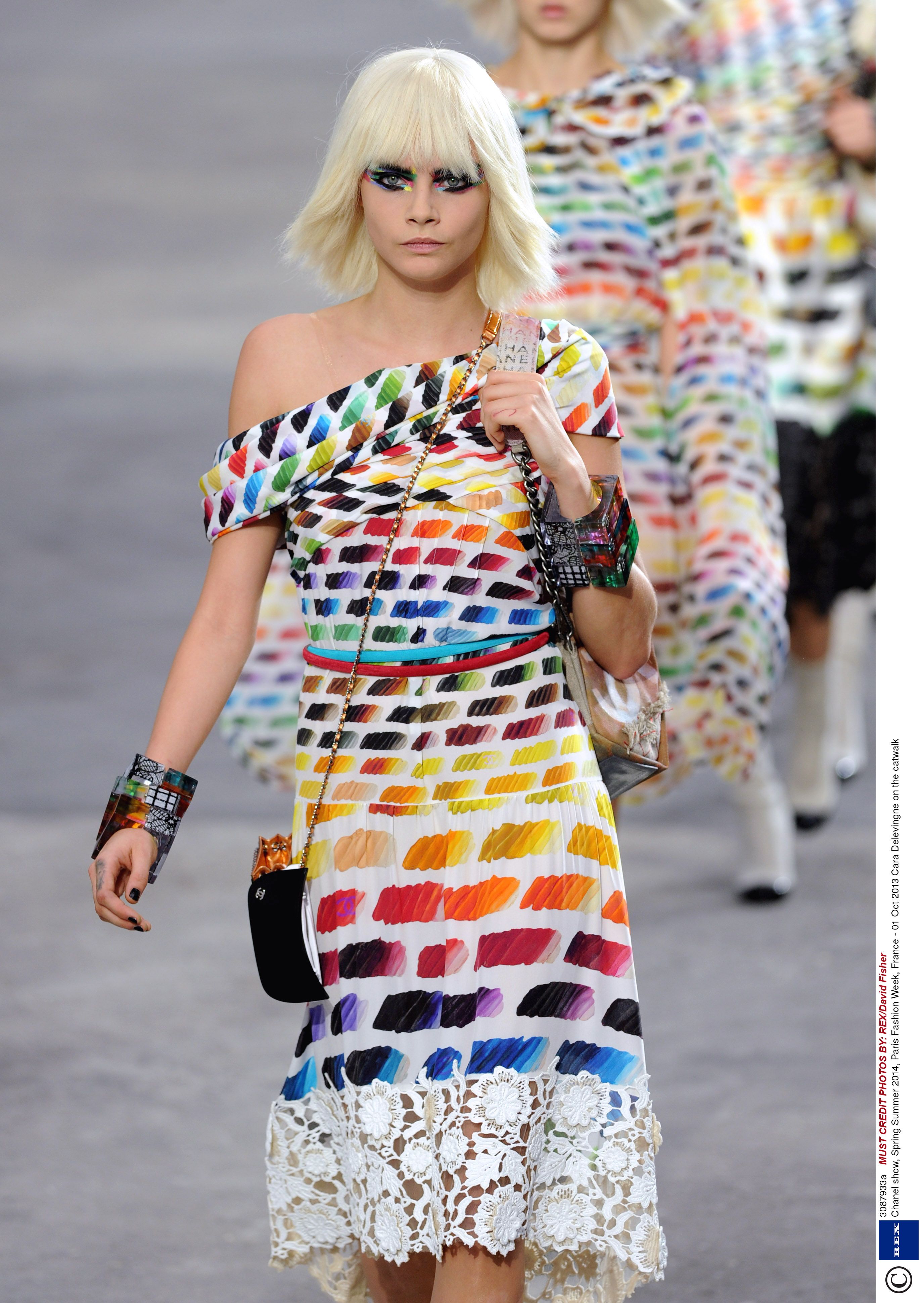 Chanel hot sale rainbow dress