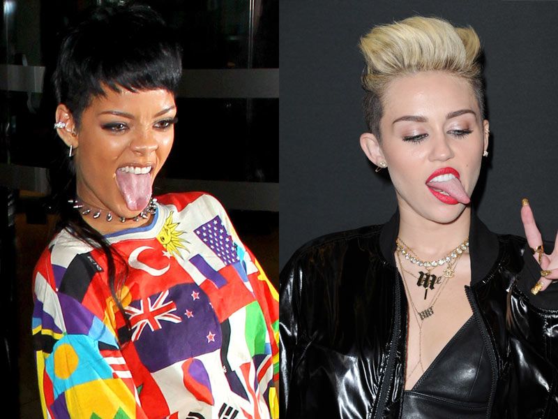 800px x 600px - Miley v Rihanna: Who's more rock & roll?