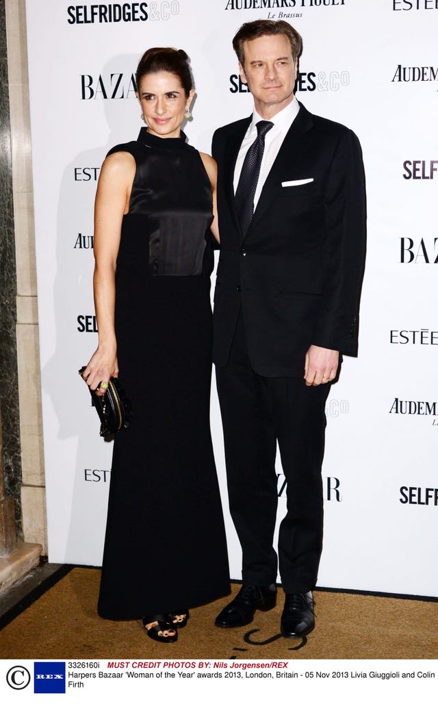 Colin Firth and Livia Giuggioli