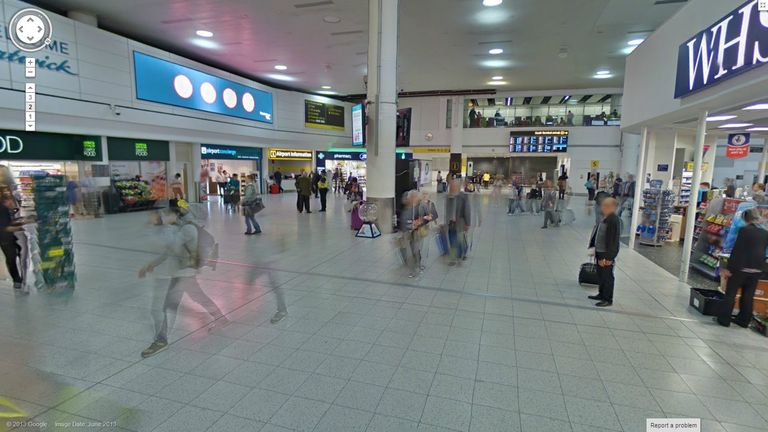 Google Street View adds Gatwick Airport