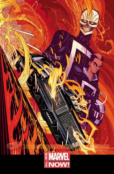 Ghost Rider switches motorcycle for car