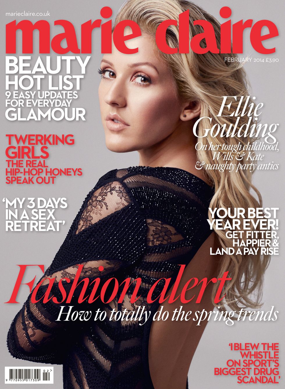 Ellie Goulding poses topless for shoot