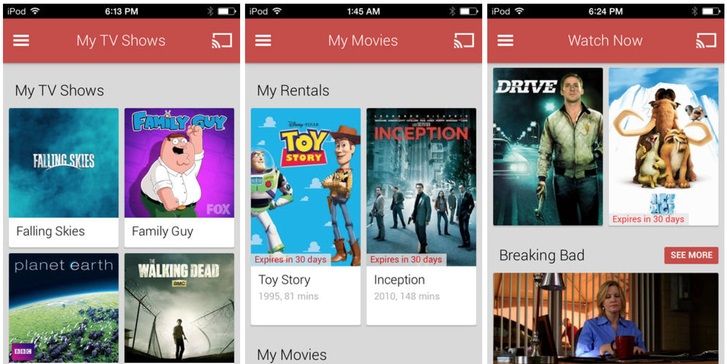 Google Play Movies And Tv App Hits Ios