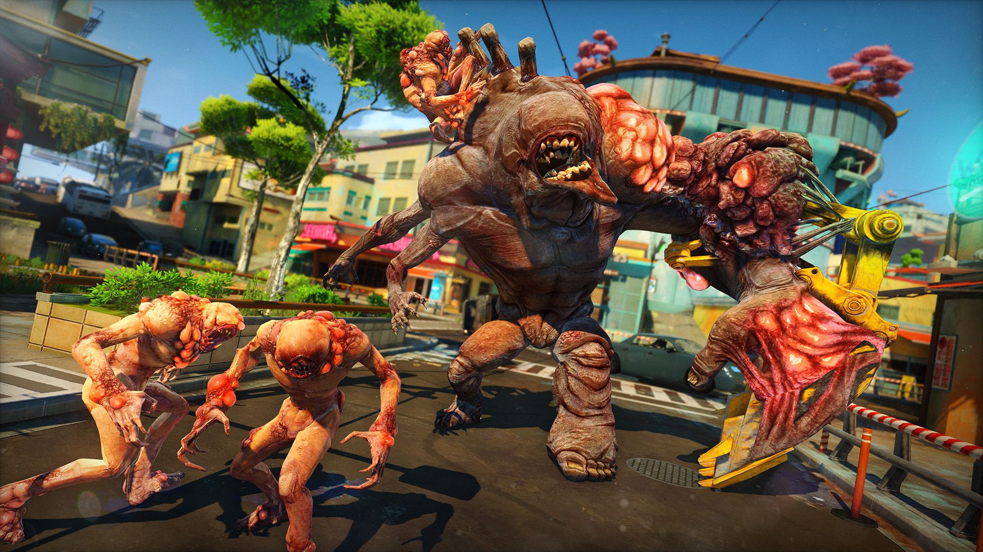 They're shooting a live-action trailer for Sunset Overdrive