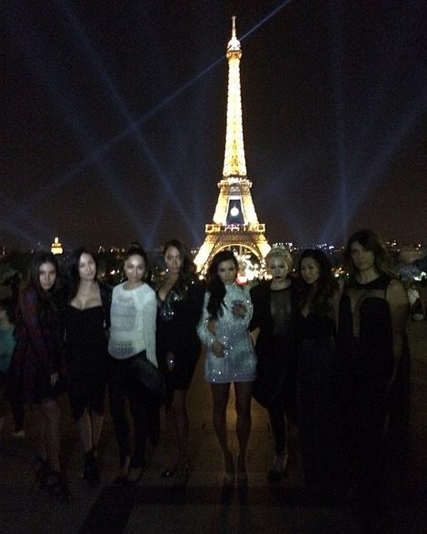 The Kardashian family in Paris.