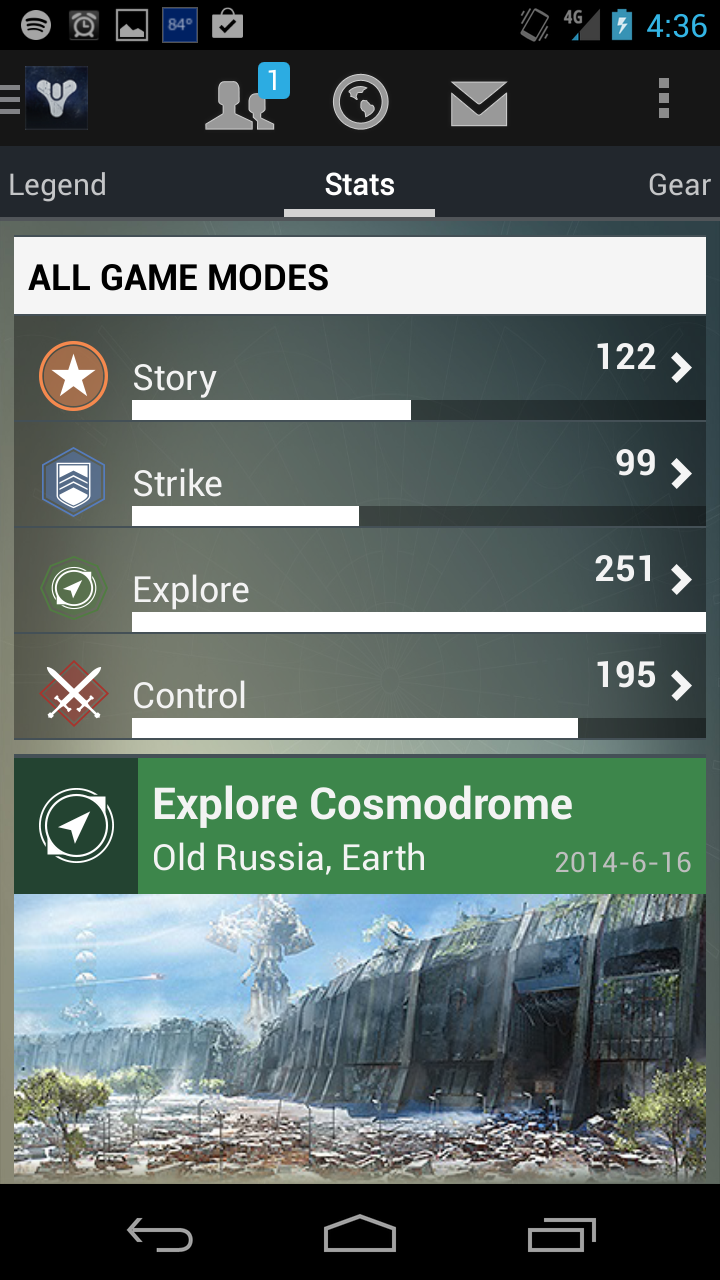 What does the Destiny companion app do?