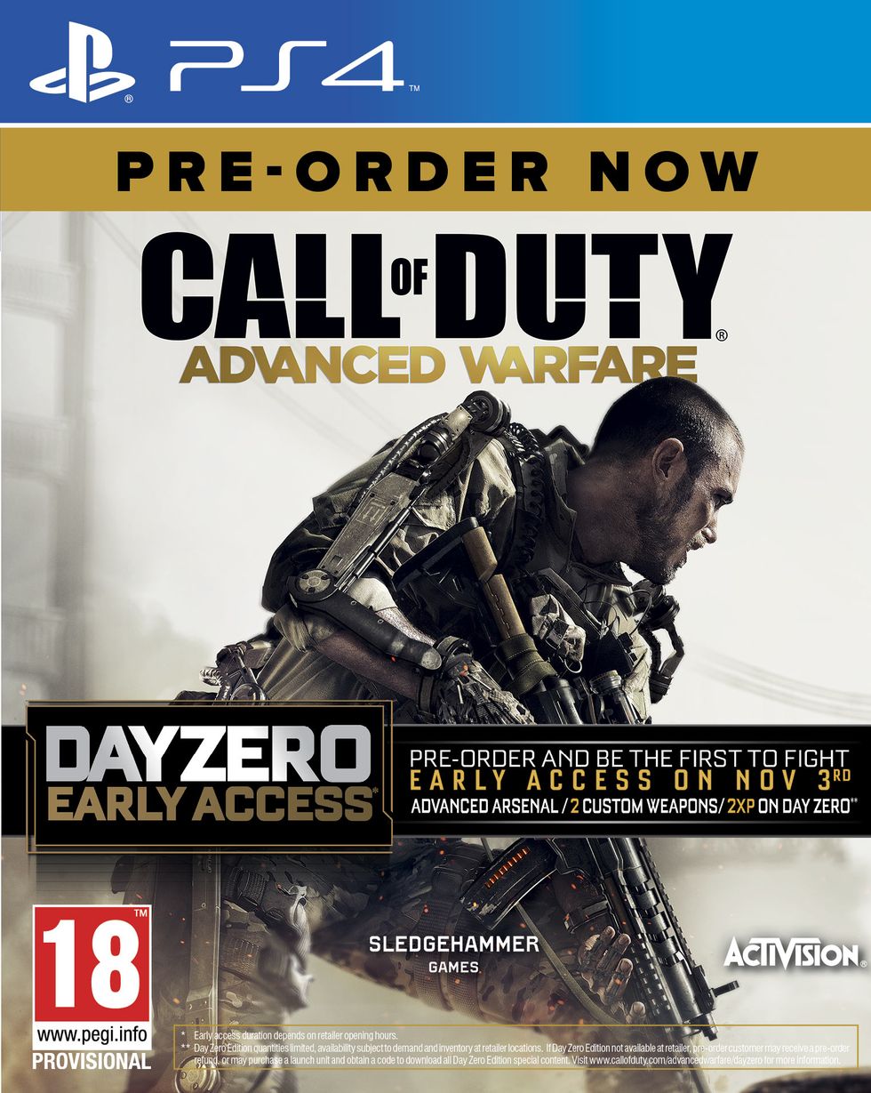 Call Of Duty Advanced Warfare: Day Zero Edition (With Case, PS4, 2014)