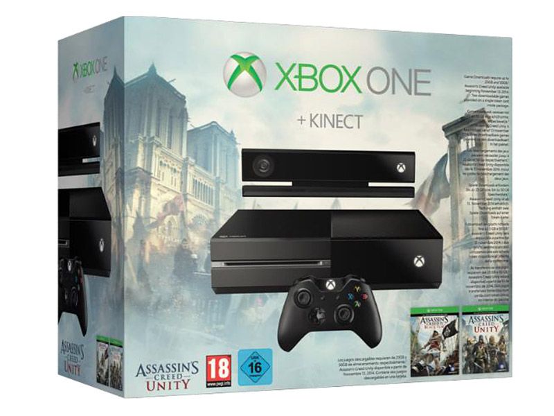 xbox one with kinect assassins creed unity bundle