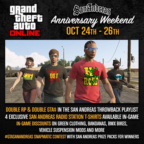 GTA Online holding San Andreas event
